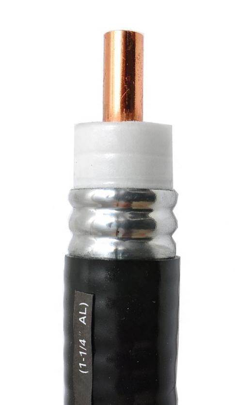 Communication 1-1/4" AL RF Corrugated 50 ohm coaxial cable with black jacket 0