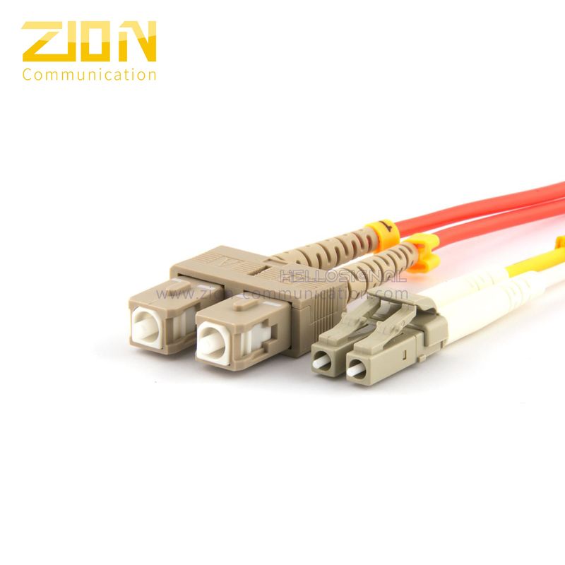 Gigabit Ethernet SC to LC Duplex Multimode 62.5 / 125 μm Fiber Optic Patch Cord