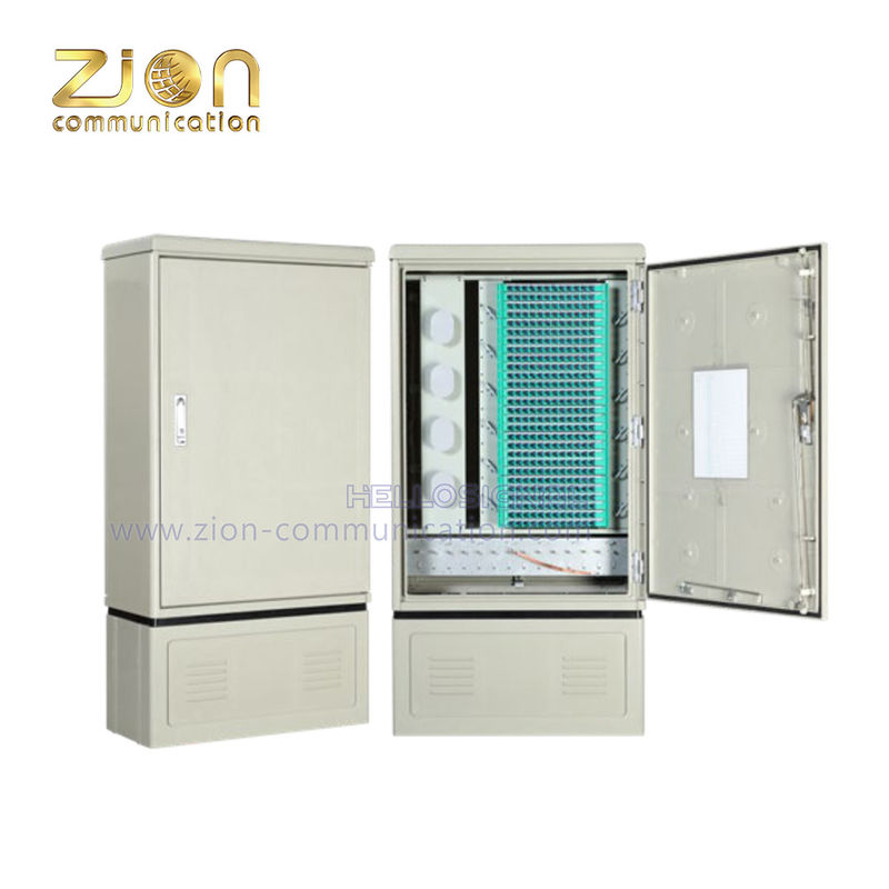 FTTH 288F Fiber Cross Connect Cabinet Outdoor SMC Material