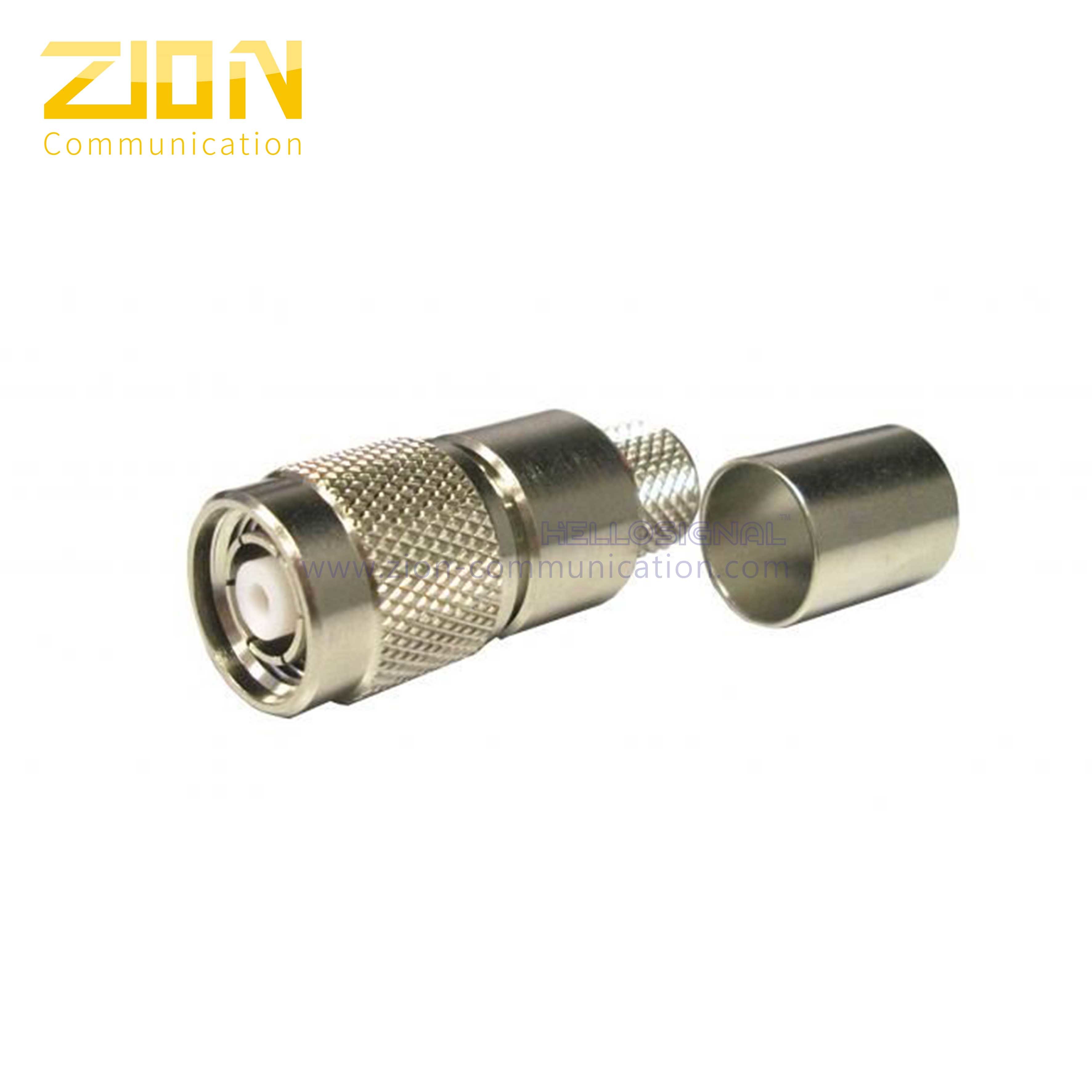 Tnc Female And Male Coaxial Cable Connectors 50 Ohm 75 Ohm For Rg59 Cable