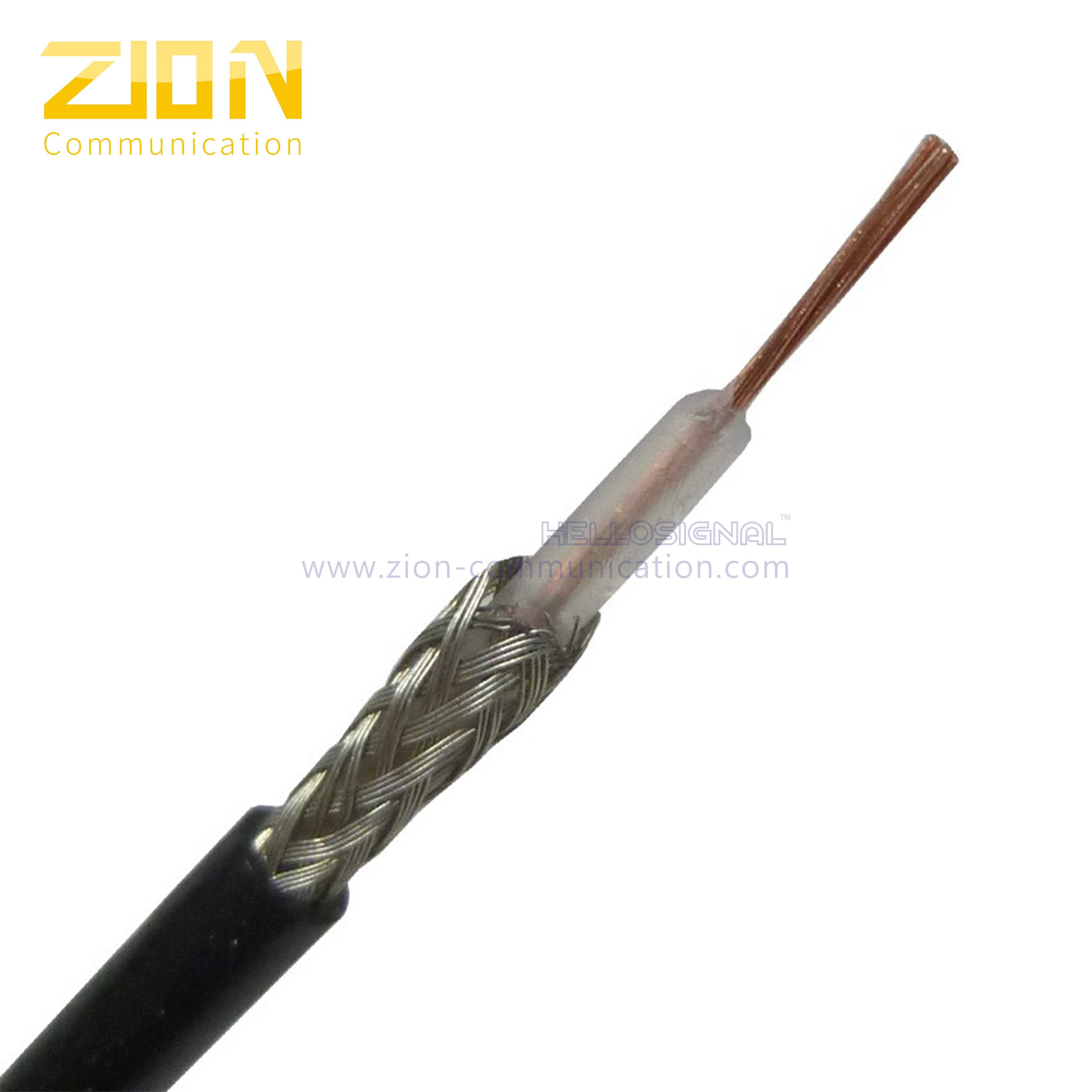 RG174 Coaxial Cable 26 AWG Stranded Conductor with 95 Tinned Copper