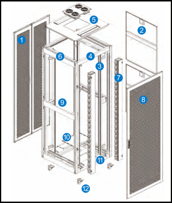 Ve 2 Rack VE Rack Cabinets - Service Rack Cabinet