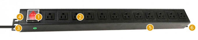 Pdu 125m 1.5U 12 Way Cabinet PDU with 125V 15A UL Rating