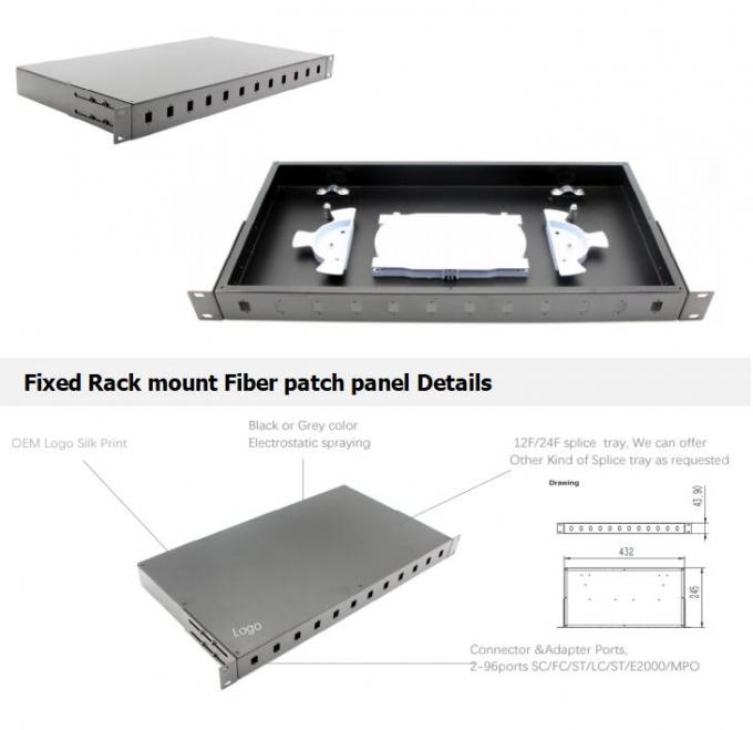 1U 19 Inch Rack Mount Fiber Patch Panel
