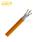 23AWG Cat7 Ethernet Cable 650mhz SFTP Shielded PVC CMR 1000FT 500M Roll