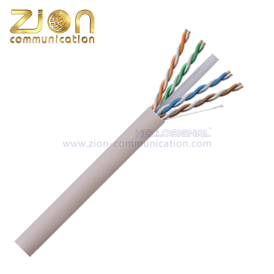 305m Roll PE  PVC CM UL/ETL LSZH PVC  Cat6 Lan Cable 4 Pairs 23awg