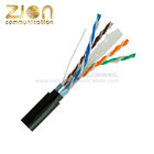 High Speed Outdoor Cat6A Lan CableTwisted Pair FUTP 6A 23AWG Waterproof