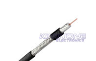 Low Loss 18 AWG CCS RG6 Coaxial Cable CMR Rated PVC 75 Ohm for Ethernet