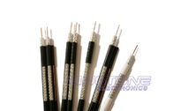 CMR Rated RG6 Quad Shield Coaxial Cable 18 AWG CCS 60% AL Braiding for Antennas