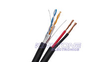 2 Twisted Pairs FTP CAT5E 24AWG Solid Copper with CCA Power for CCTV IP Camera