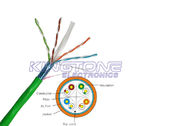 FTP CAT6 Shielded Cable / 4 Pairs Category 6 Ethernet Cable With Soild Copper Conductor