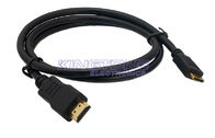 High Speed HDMI Cable 1.4 Version 32 AWG Type C Connector For Ethernet Channel