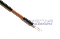 95% CCA Braiding RG59 Coaxial Cable Bare Copper Conductor CMR Rated PVC Jacket