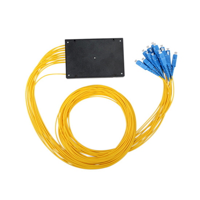 PLC Optical Splitter 1×16 Single Mode PLC Fiber Optic Splitter ABS Box Type with SC Connector(7233211)