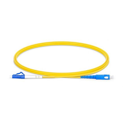 LC UPC to SC UPC Simplex G.652.D Single Mode PVC 2.0mm -2m(6ft) FOPC 1121S112-2（7242121）OS2 ( G.652.D/G.657.A1/G.657.A2)