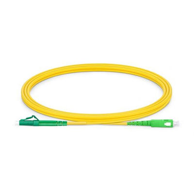 LC APC to SC APC Simplex G.652.D Single Mode PVC 2.0mm Fiber Optic Patch Cord for High-Speed Data Transmission