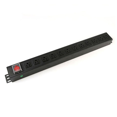 1.5U 12 Way Cabinet PDU With Switch 125V 15A UL