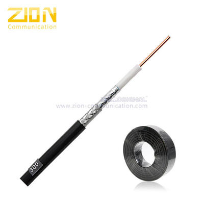 Low loss 300 series cable Copper Clad Aluminum with Tinned Copper Braid Low Loss Communications Coaxial cable