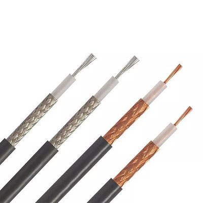 RG6/U Coaxial Cable with 95% Bare Copper Braid, PVC Flame Retardant Jacket, and 75 Ohm Impedance for CCTV Applications