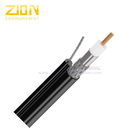 Low Loss 75 0HM RG11 Shielding Aluminum braid wire 60% coverage PE Messenger Coaxial Cable RG11