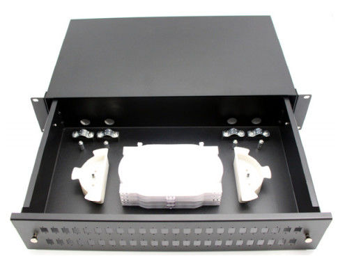 2U 19inch Empty Slide Rail Rack Mount Fiber Optic Patch Panel Made of CRS Cold Rolled Steel