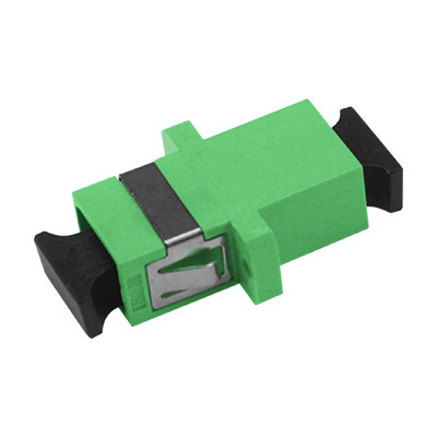 SC APC SX Adapter With Flange Fiber Optic Adapter/Coupler