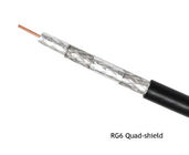 FEP Insulation Plenum RG6 Coaxial Cable Quad Shield CMP PVC Swept to 3GHZ