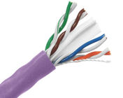 Plenum CAT6 Network Cable , CAT6 Ethernet Patch Cable For 600 MHz High Speed Data