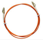 Multimode LC to LC Simplex Fiber Optic Patch Cord with 3.0mm Orange PVC Jacket