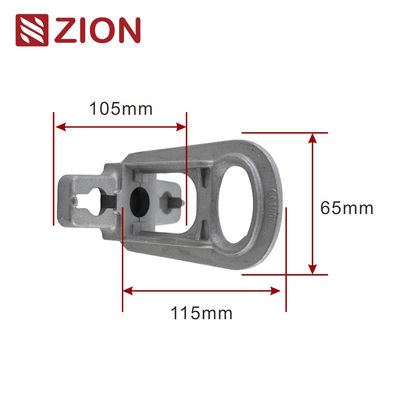 ZCALC-03 - Small Aluminum Alloy Hoop/Pole Bracket for Anchoring, Suitable for Strain Clamps