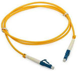 Singlemode LC to LC Simplex Fiber Optic Patch Cord with 3.0mm Yellow PVC Jacket