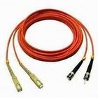 Duplex ST to SC Multimode Fiber Optic Patch Cord for Telecommunication Networks
