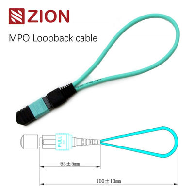 12 Fibers MPO OM3 Fiber Optic Loopback Module /Cable