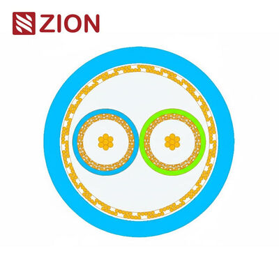 RG316D Dual-Core Overall Shielded Coaxial Cable with Silver-Plated Copper Conductors for High-Performance RF Transmission