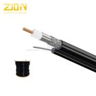 RG11 with Steel Messenger CATV Coaxial Cable CCS with PE Jacket for Outdoor