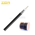 None Plenum CM Rated RG6 Quad Shield 75 Ohm Coaxial Cable for CATV System