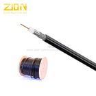 Quad Shield Flooded Burial RG6 CATV Coaxial Cable with PE Jacket for Underground