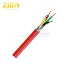 16AWG 4 Cores Solid Shielded FPLP  Fire Alarm Cable Plenum-Rated PVC Jacket