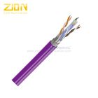 SF / UTP CAT6 Network Cable BC LSZH Long Network Cable 4 Number Of Conductors