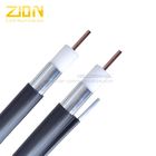 Black Signal Coaxial Cable / Fiber Trunk Cable Aluminum Tube For Broadband Network , 1000 MHZ