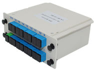 PLC Fiber Splitter 1X4/8/16 LGX , Single Mode , Optic Fiber Splitter with SC/FC/LC/ST Connection