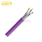 PVC Jacket F/FTP CAT 6A Network Cable Copper Conductor 500Mhz 10Gbps