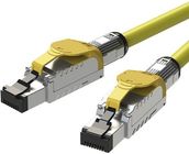 Shielded Twisted Pair CAT8 Patch Cables Snagless PVC LSZH Jacket