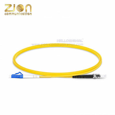 LC UPC to ST UPC Fiber Optic Patch Cord G.652.D Single Mode PVC 2.0mm FOPC for High Density Connections