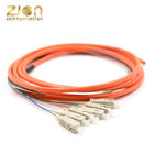 12 Fibers SC UPC Patch Cord OM1 Multimode Bunch With PVC Jacket