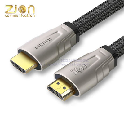 Black HDMI 2.0 4K Braiding Cable Aluminum Foil