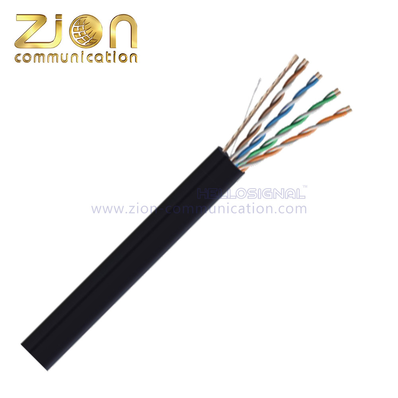 U/UTP CAT 5E BC PE Twisted Pair Steel Messenger Cable for Communication