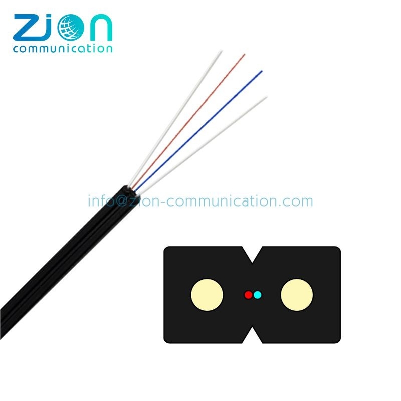 Flat Type FTTH Self-Support Single Mode 1 2 4 Core Drop Cable 2.0x3.0 LSZH