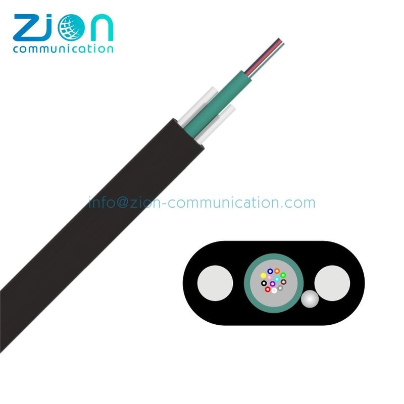 FTTH GYFXBY 1 2 4 6 8 Cores Indoor Outdoor Fiber Optic Cable With FRP Non Metallic