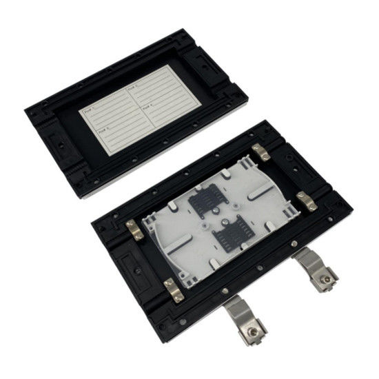 Black 24 Cores IP68 Mechanical Seal Fiber Optic Horizontal Splice Closure ZCSC-H024-02